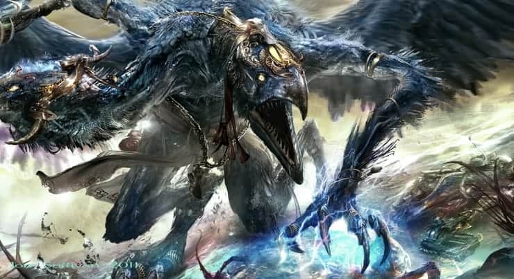 Sorcerer On Disc Of Tzeentch